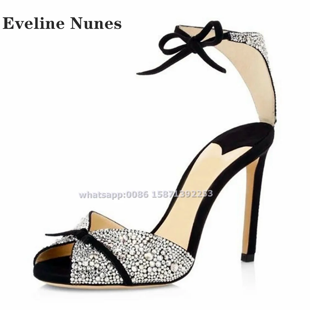 Bow Rhinestone Ankle Strap San - Summer Clothing Stores 评论和价格