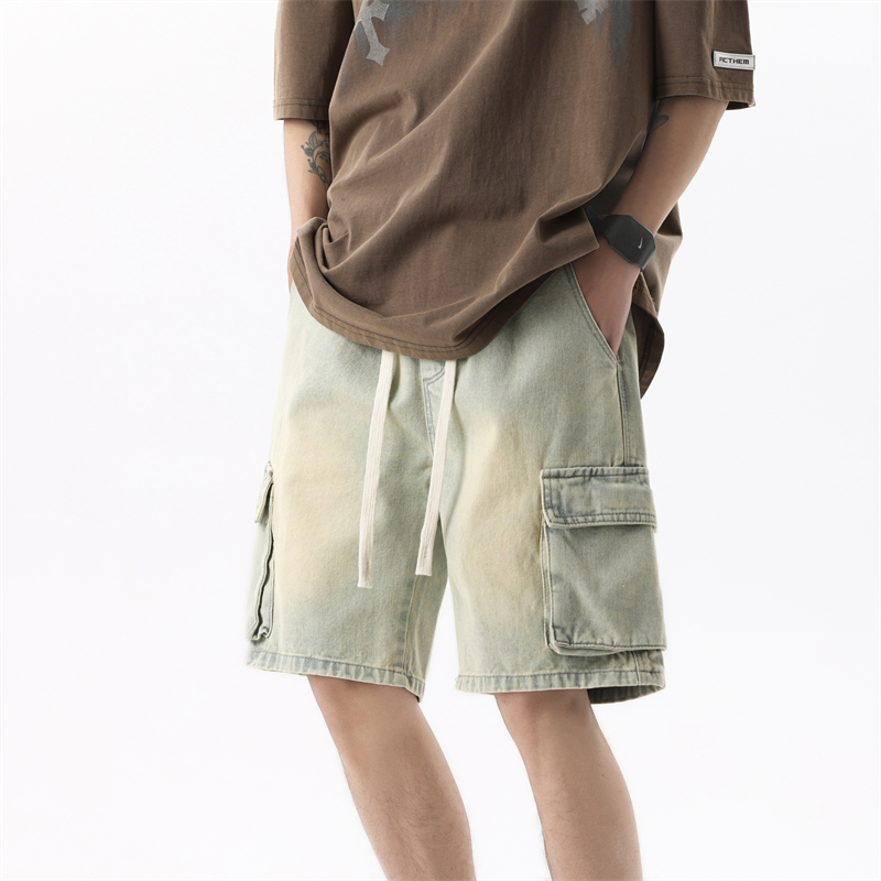 Summer Men's Denim Shorts Retr - Summer Clothing Brands 评论和价格